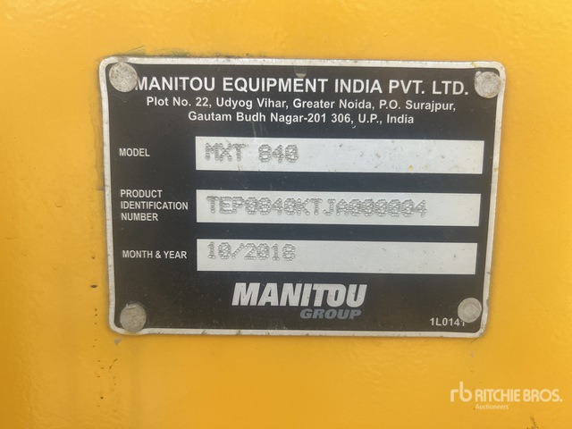 2018 Manitou MXT840 - Empilhador telescópico: foto 4 2018 Manitou MXT840 - Empilhador telescópico: foto 4