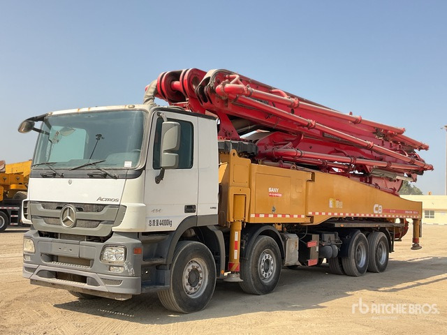 2019 Mercedes Benz Actros 4144 2019 Sany SYM5449THB 56 m on 8x ... Concrete Pump Truck - Autobomba de betão: foto 1 2019 Mercedes Benz Actros 4144 2019 Sany SYM5449THB 56 m on 8x ... Concrete Pump Truck - Autobomba de betão: foto 1