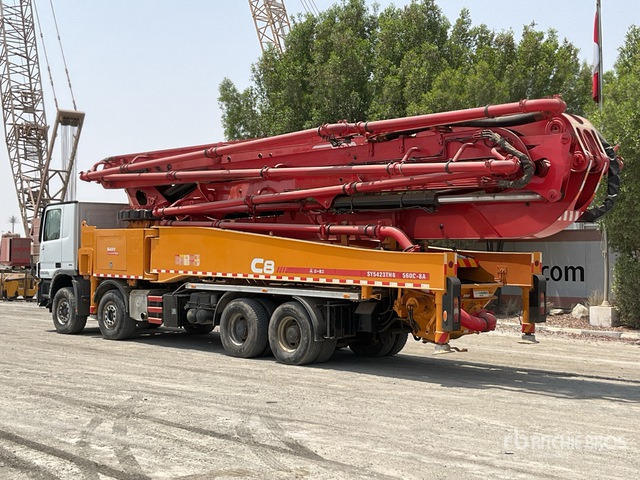 2020 Mercedes-Benz Actros 4141 2020 Sany SYM5449THBE 56 m on 8 ... Concrete Pump Truck - Autobomba de betão: foto 3 2020 Mercedes-Benz Actros 4141 2020 Sany SYM5449THBE 56 m on 8 ... Concrete Pump Truck - Autobomba de betão: foto 3
