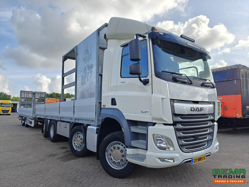 DAF CF 430 FAX 8x2/6 Dagcabine Euro6D - Machine Transporter + 2assige Aanhanger - Hydraulische Rampen - Afneembare 10.000L WaterTank - 20.000km! Origineel - Camião transporte de veículos: foto 4 DAF CF 430 FAX 8x2/6 Dagcabine Euro6D - Machine Transporter + 2assige Aanhanger - Hydraulische Rampen - Afneembare 10.000L WaterTank - 20.000km! Origineel - Camião transporte de veículos: foto 4