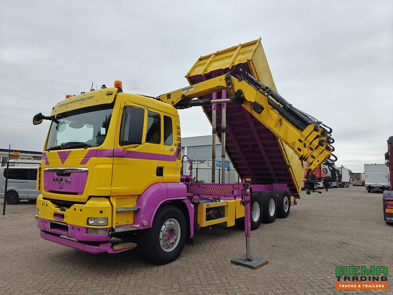 MAN TGS 35.440 8x4/4 Dagcabine Euro5 - Hymatec Kipper + Hiab 166 ES-4 Pro - Alcoa - 02/2026 APK - Camião basculante, Camião grua: foto 1 MAN TGS 35.440 8x4/4 Dagcabine Euro5 - Hymatec Kipper + Hiab 166 ES-4 Pro - Alcoa - 02/2026 APK - Camião basculante, Camião grua: foto 1