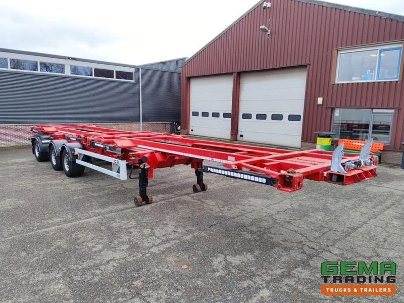 Van Hool A3C002 StuurasAs - 2x 20FT Frames - All Connections (O826) - Semi-reboque transportador de contêineres/ Caixa móvel: foto 4 Van Hool A3C002 StuurasAs - 2x 20FT Frames - All Connections (O826) - Semi-reboque transportador de contêineres/ Caixa móvel: foto 4