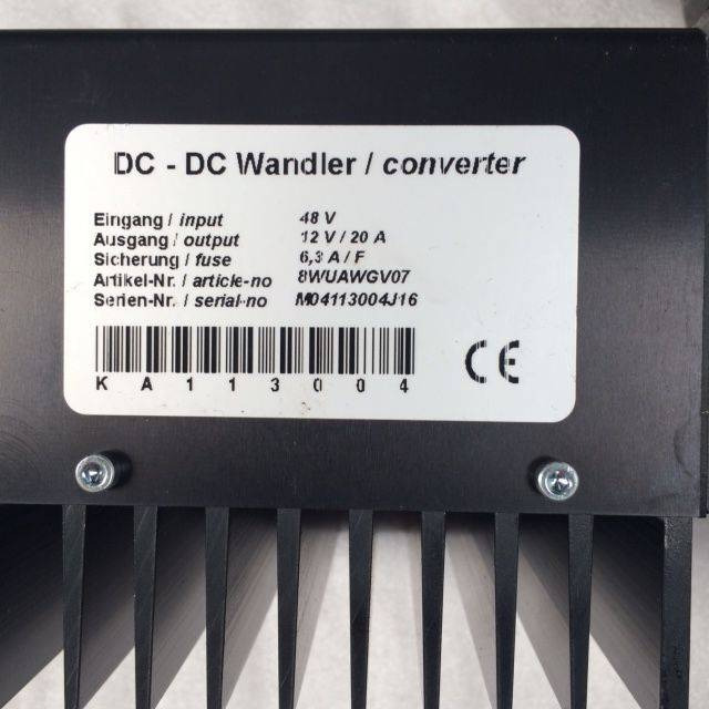 DC-DC Converter - Sistema elétrico para Equipamento de movimentação: foto 4 DC-DC Converter - Sistema elétrico para Equipamento de movimentação: foto 4