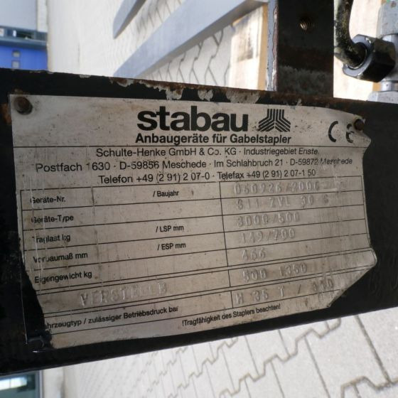 Stabau Fork Positioner with separate sideshift - Equipamento para Equipamento de movimentação: foto 1 Stabau Fork Positioner with separate sideshift - Equipamento para Equipamento de movimentação: foto 1
