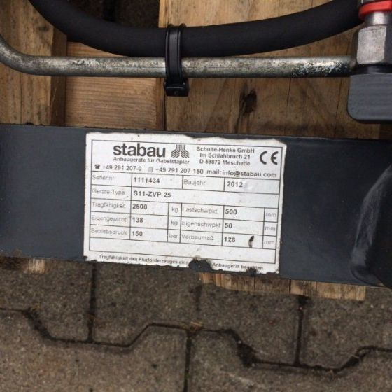 Stabau Fork positioner - Equipamento para Equipamento de movimentação: foto 1 Stabau Fork positioner - Equipamento para Equipamento de movimentação: foto 1