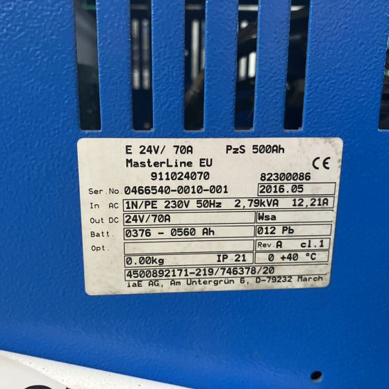 Sistema elétrico para Equipamento de movimentação Hawker E24V/70A: foto 6
