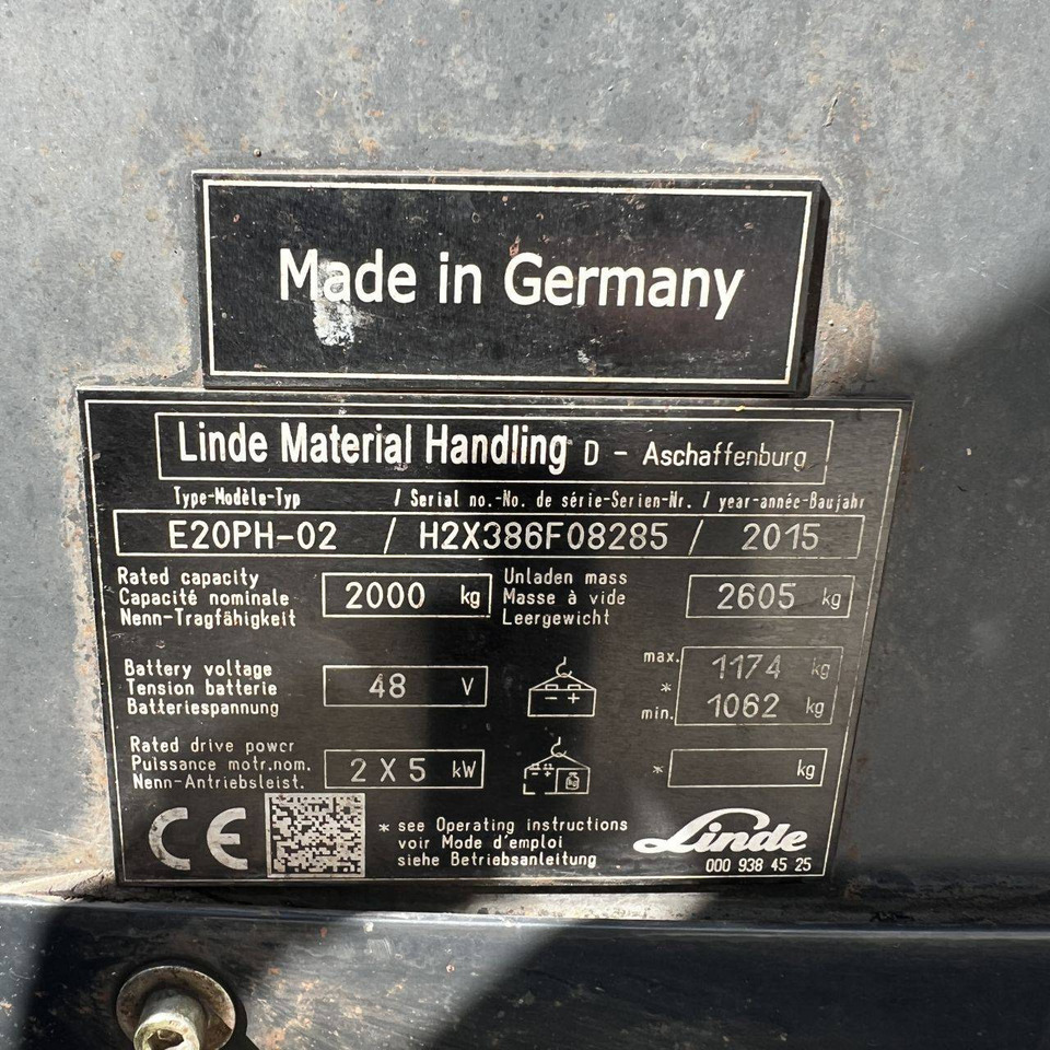 Empilhador elétrico Linde E20PH (386-02) EVO: foto 19 Empilhador elétrico Linde E20PH (386-02) EVO: foto 19