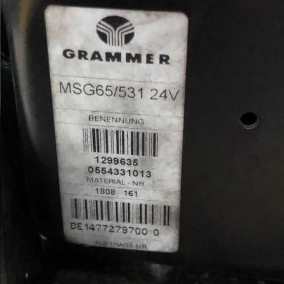 MSG 65/531 Grammer seat for Still - Cabine e interior para Equipamento de movimentação: foto 3 MSG 65/531 Grammer seat for Still - Cabine e interior para Equipamento de movimentação: foto 3