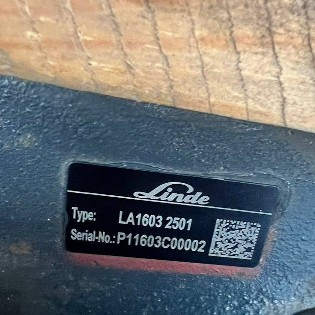 Eixo e peças para Equipamento de movimentação Rear axle LA1603 2501 for Linde 394-02: foto 9 Eixo e peças para Equipamento de movimentação Rear axle LA1603 2501 for Linde 394-02: foto 9