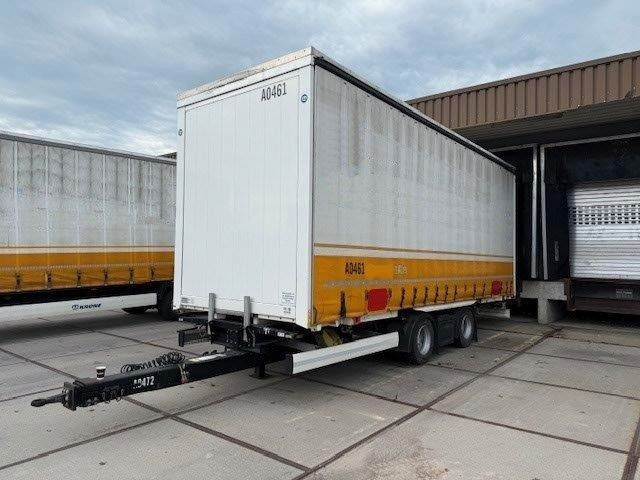Krone 2 x WB 7,82 Jumbo, Hubdach, Edscha + Anh. Tandem - Reboque transportador de contêineres/ Caixa móvel: foto 1 Krone 2 x WB 7,82 Jumbo, Hubdach, Edscha + Anh. Tandem - Reboque transportador de contêineres/ Caixa móvel: foto 1