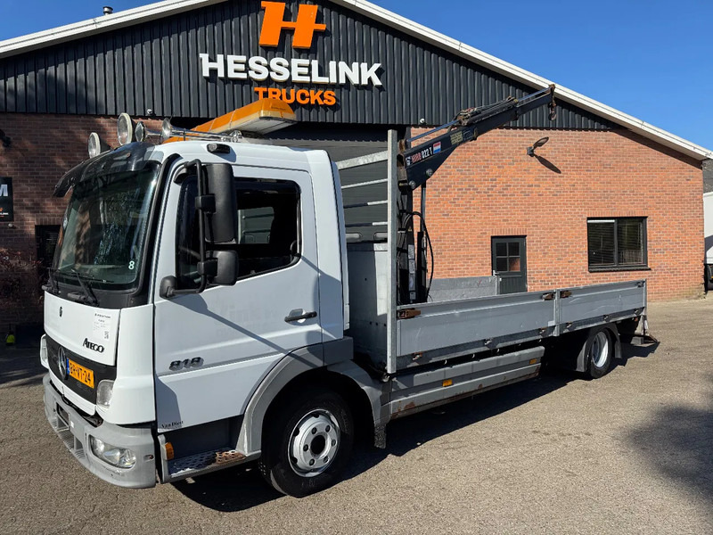 Mercedes-Benz Atego 818 Machinery transporter + Hiab Crane 288.360KM NL Truck - Camião transporte de veículos, Camião grua: foto 1 Mercedes-Benz Atego 818 Machinery transporter + Hiab Crane 288.360KM NL Truck - Camião transporte de veículos, Camião grua: foto 1