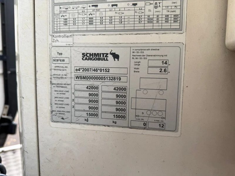Locação financeira de Schmitz Cargobull SKO 24 5x Meatrails Rohrbahnen Fleisch Carrier Vector 1950MT let op!! vol vleeshaken en 2 reservewielen Schmitz Cargobull SKO 24 5x Meatrails Rohrbahnen Fleisch Carrier Vector 1950MT let op!! vol vleeshaken en 2 reservewielen: foto 18