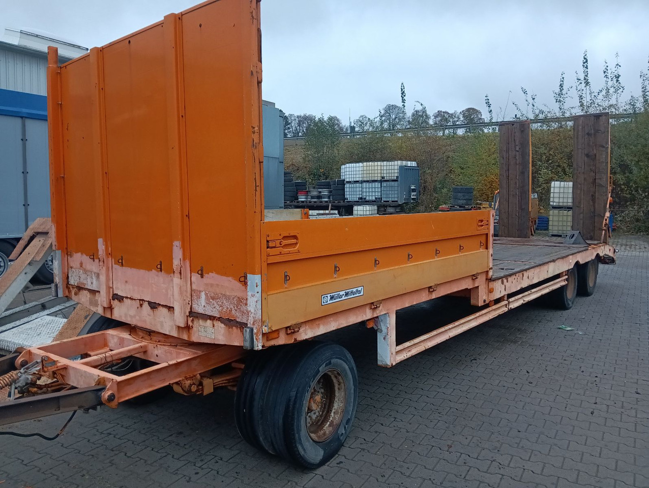 Müller-Mitteltal T 3 9,55m 0,90m Rampen, Bordwand vorne ABS SAF - Reboque baixa: foto 2 Müller-Mitteltal T 3 9,55m 0,90m Rampen, Bordwand vorne ABS SAF - Reboque baixa: foto 2