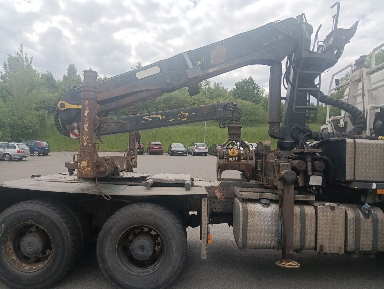 Palfinger EPSILON E250L82 Langholzkran+GLOGGER Aufbau+Anhä - Camião de transporte de madeira, Camião grua: foto 1 Palfinger EPSILON E250L82 Langholzkran+GLOGGER Aufbau+Anhä - Camião de transporte de madeira, Camião grua: foto 1