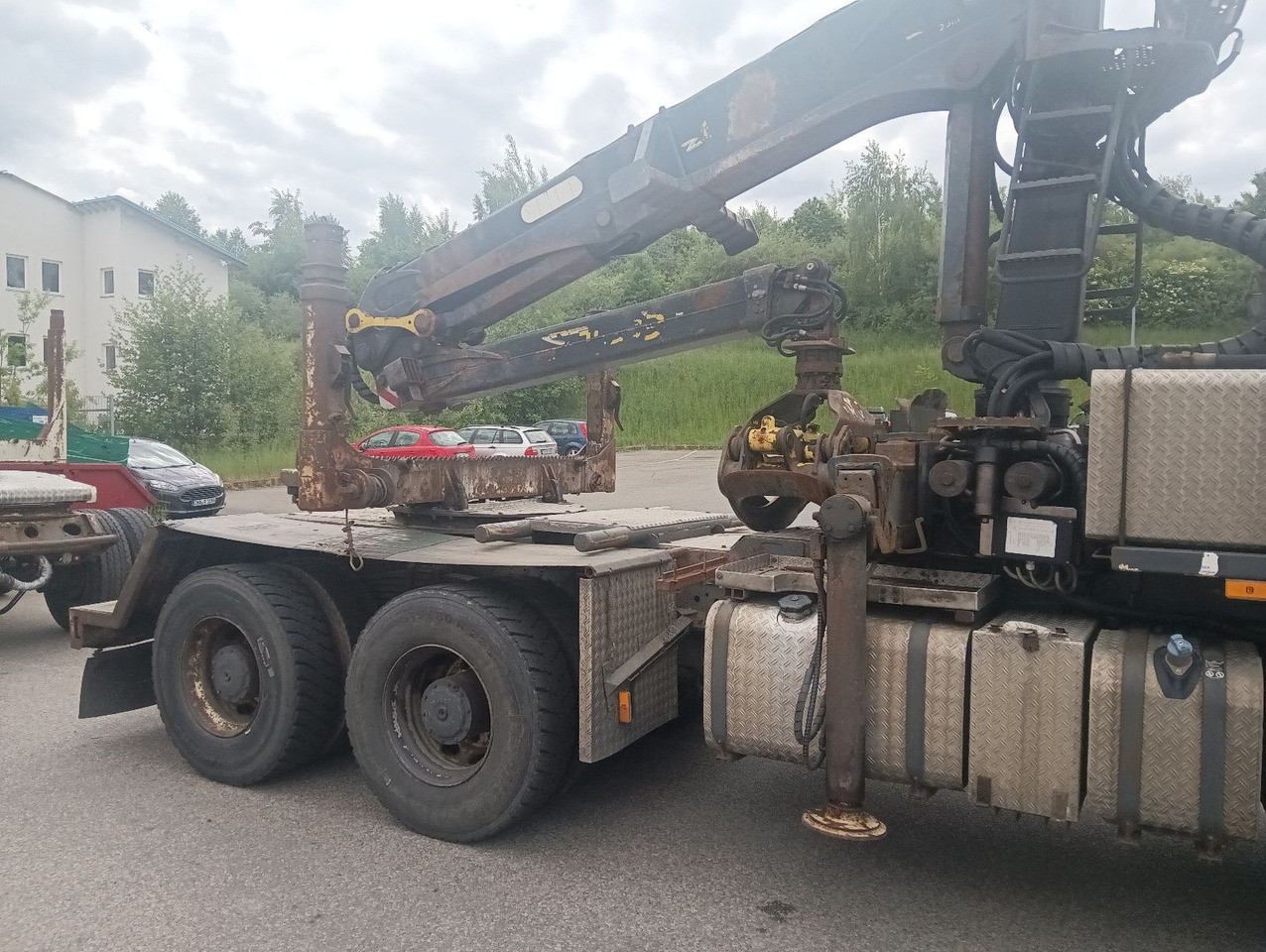 Palfinger EPSILON E250L82 Langholzkran+GLOGGER Aufbau+Anhä - Camião de transporte de madeira, Camião grua: foto 2 Palfinger EPSILON E250L82 Langholzkran+GLOGGER Aufbau+Anhä - Camião de transporte de madeira, Camião grua: foto 2