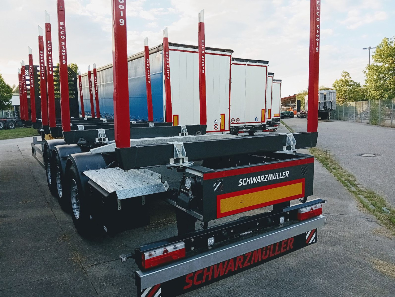 Schwarzmüller 3-A Rungensattel 8xRungSchemel 5800kg NEU sofort Schwarzmüller 3-A Rungensattel 8xRungSchemel 5800kg NEU sofort - Semi-reboque transporte de madeira: foto 5 Schwarzmüller 3-A Rungensattel 8xRungSchemel 5800kg NEU sofort Schwarzmüller 3-A Rungensattel 8xRungSchemel 5800kg NEU sofort - Semi-reboque transporte de madeira: foto 5