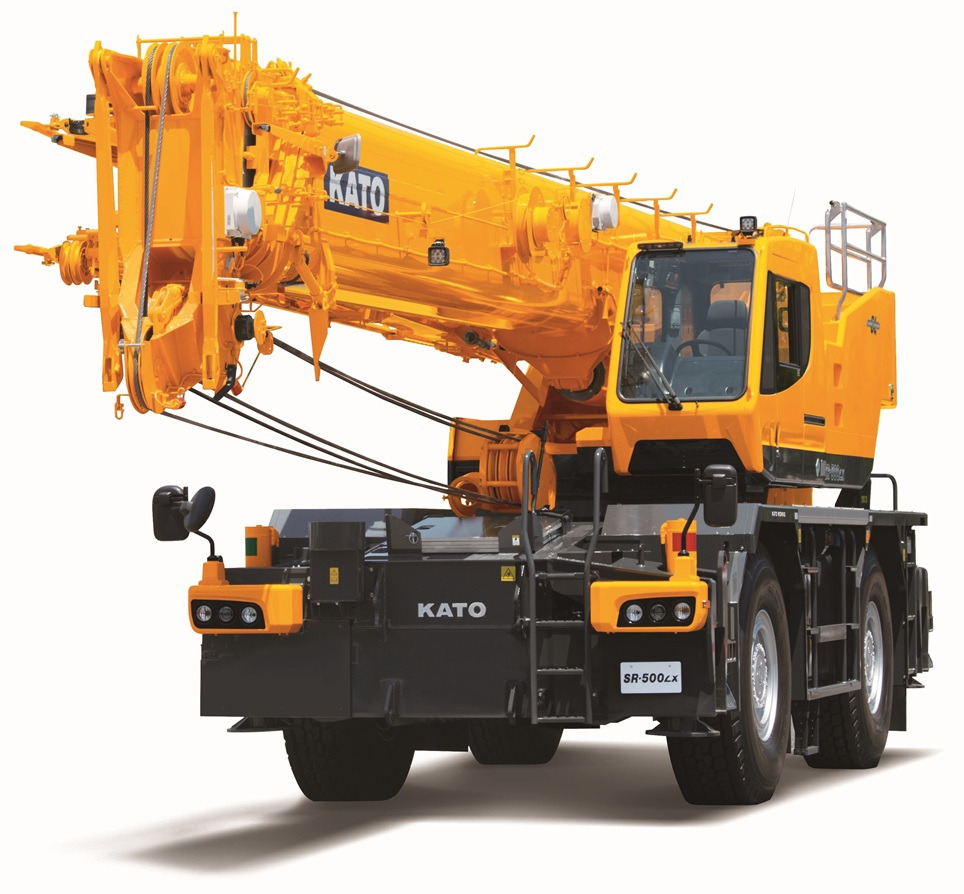 KATO SR-500Lx - 51 Ton Rough Terrain Crane with 13.7 Meter Fully Hydraulic Fly Jib - Grua de estaleiro: foto 1 KATO SR-500Lx - 51 Ton Rough Terrain Crane with 13.7 Meter Fully Hydraulic Fly Jib - Grua de estaleiro: foto 1
