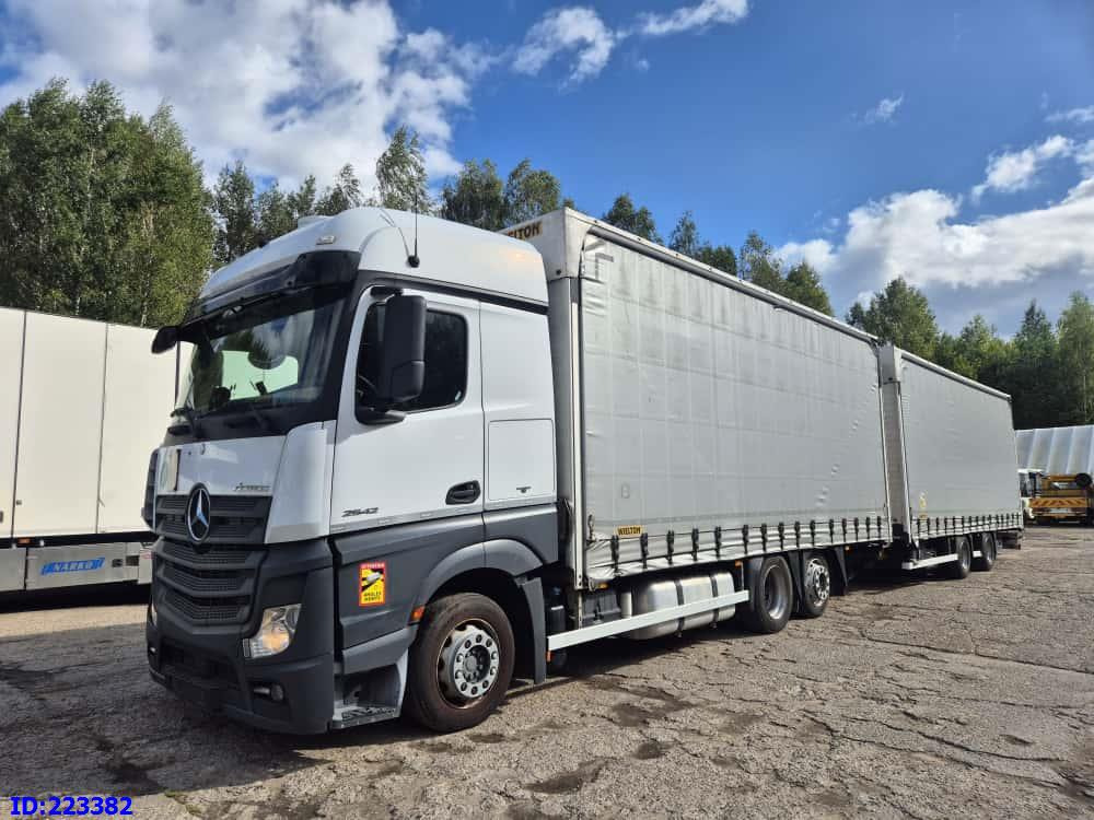 MERCEDES-BENZ Actros 2542 6x2 Euro6 + Wielton trailer - Camião de lona: foto 1 MERCEDES-BENZ Actros 2542 6x2 Euro6 + Wielton trailer - Camião de lona: foto 1