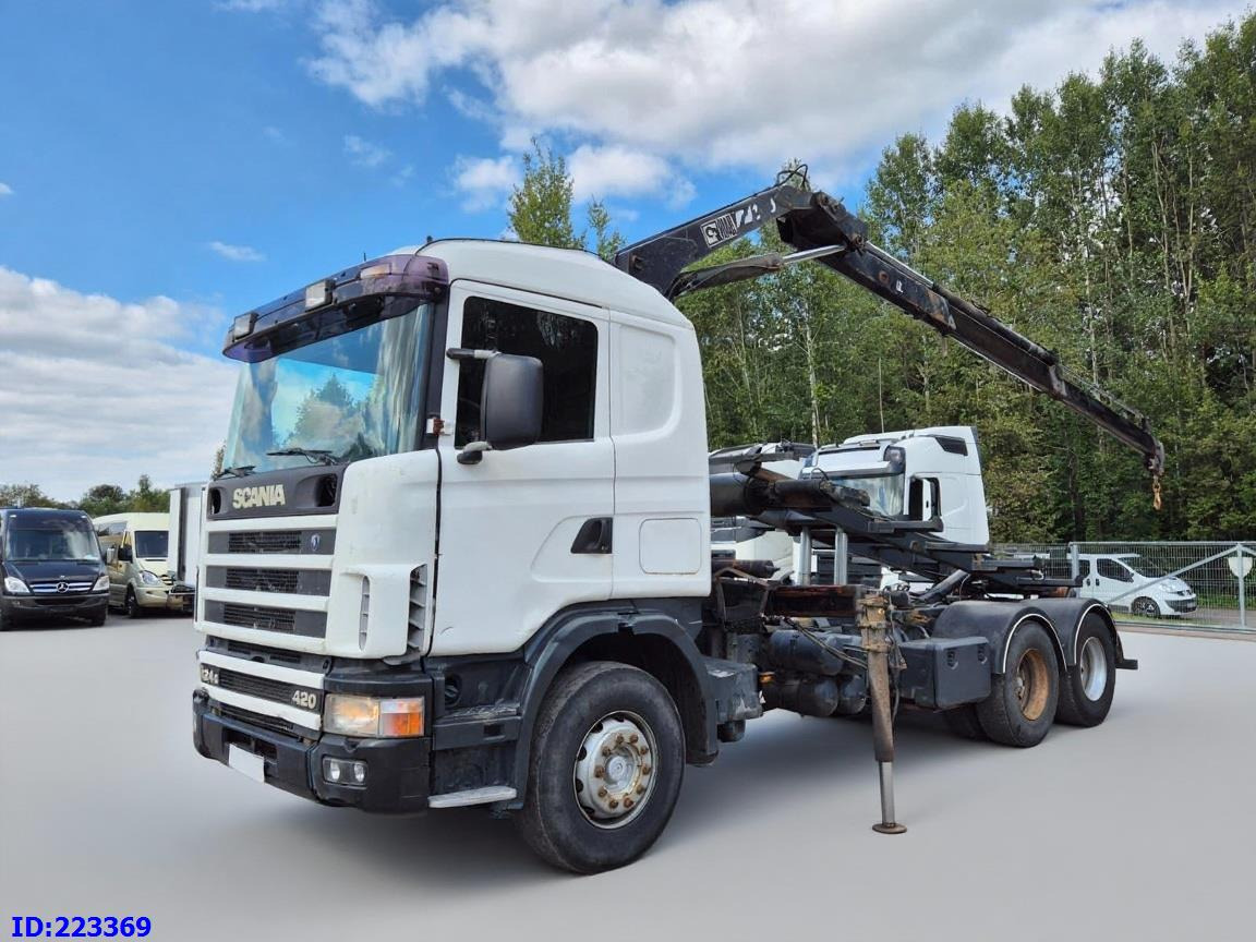 SCANIA R124 420 + Crane HIAB 140AW - Camião basculante: foto 1 SCANIA R124 420 + Crane HIAB 140AW - Camião basculante: foto 1