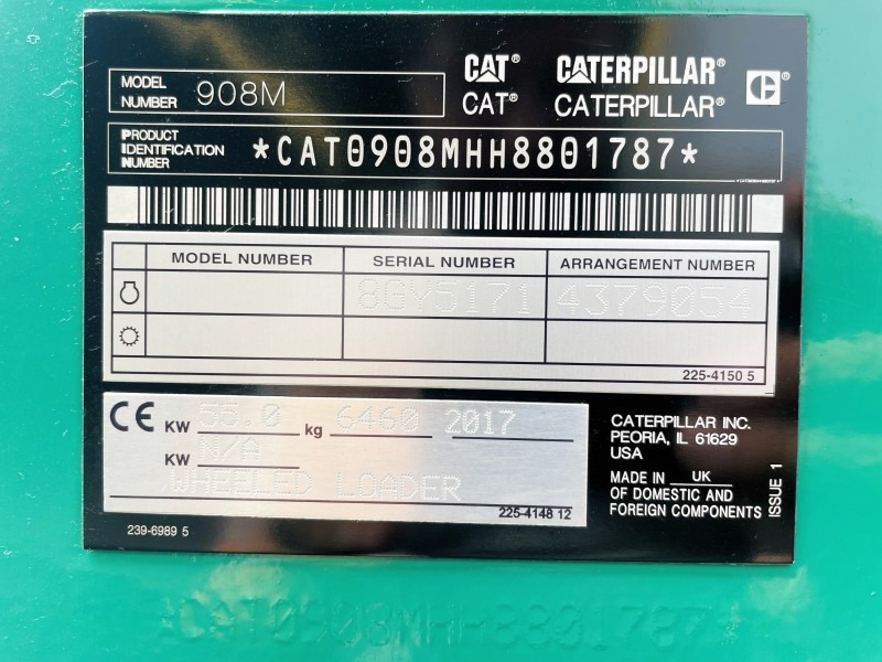 Caterpillar 908M (3637) - Pá carregadora de rodas: foto 3 Caterpillar 908M (3637) - Pá carregadora de rodas: foto 3