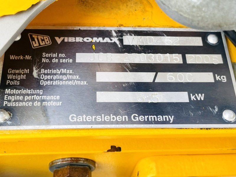 JCB Vibromax Duplex VMD 62 (1244) - Compactador pequeno de asfalto: foto 3 JCB Vibromax Duplex VMD 62 (1244) - Compactador pequeno de asfalto: foto 3