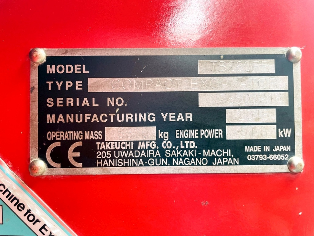 Takeuchi TB280FR (4002) - Mini escavadeira: foto 3 Takeuchi TB280FR (4002) - Mini escavadeira: foto 3
