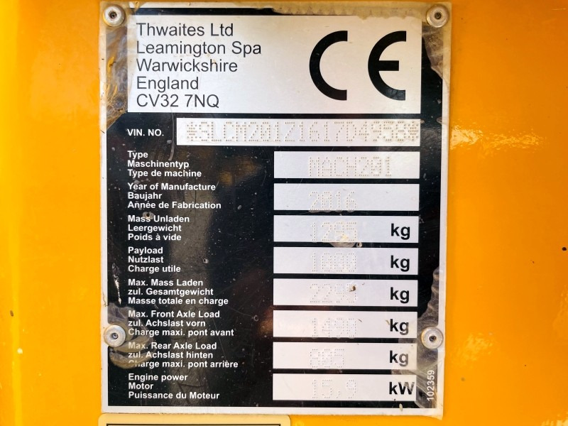 Thwaites Mach 202 (3465) - Tombador: foto 3 Thwaites Mach 202 (3465) - Tombador: foto 3