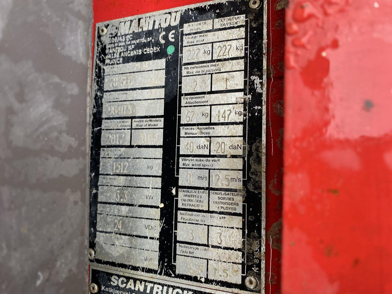 Plataforma de Tijera/ Plataforma de tesoura Manitou 78SEC: foto 9 Plataforma de Tijera/ Plataforma de tesoura Manitou 78SEC: foto 9