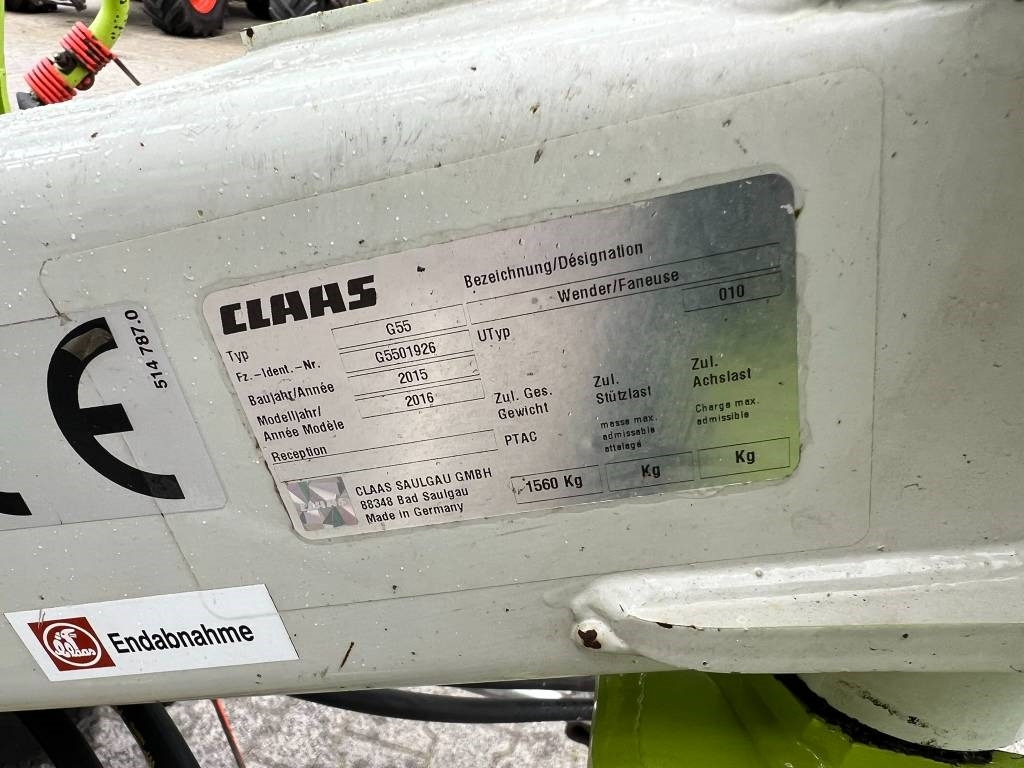 Ancinho enleirador Claas Volto 1100: foto 7