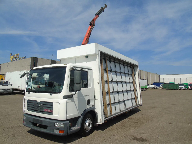 MAN TGL 8.180 + PALFINGER + GLASS TRUCK + MANUAL - Camião, Camião grua: foto 2 MAN TGL 8.180 + PALFINGER + GLASS TRUCK + MANUAL - Camião, Camião grua: foto 2