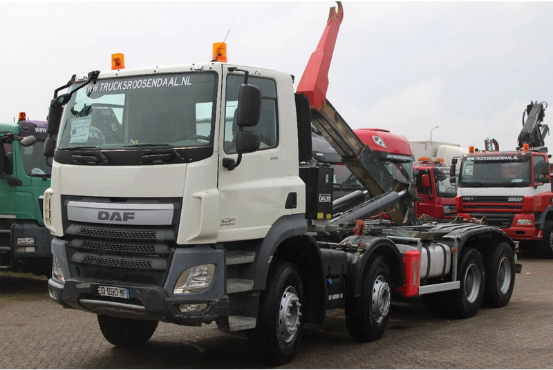 Camião polibenne DAF CF 510 + 8X4 + HOOK 26TON + PERFCET CONDITION + 2X IN STOCK: foto 9