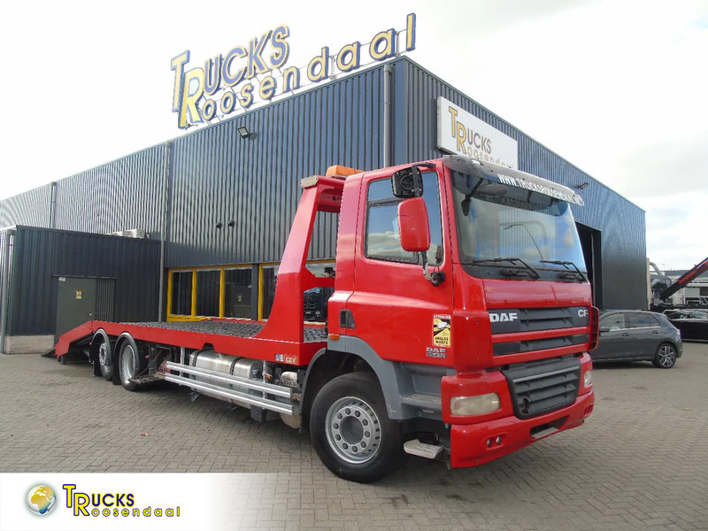 DAF CF 85.410 + EURO 5 + HYDRO RAMPS + 6X2 + RETARDER - Camião transporte de veículos: foto 1 DAF CF 85.410 + EURO 5 + HYDRO RAMPS + 6X2 + RETARDER - Camião transporte de veículos: foto 1