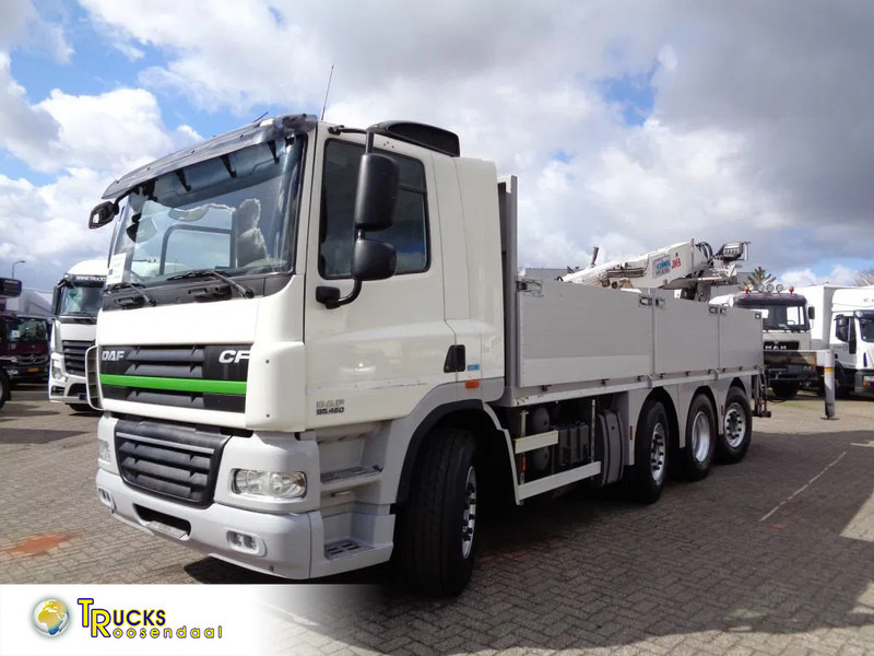 DAF CF 85.460 + Euro 5 + JKB Kennis Type 20.000 Crane + Pto + Stone transport - Camião de caixa aberta/ Plataforma, Camião grua: foto 1 DAF CF 85.460 + Euro 5 + JKB Kennis Type 20.000 Crane + Pto + Stone transport - Camião de caixa aberta/ Plataforma, Camião grua: foto 1