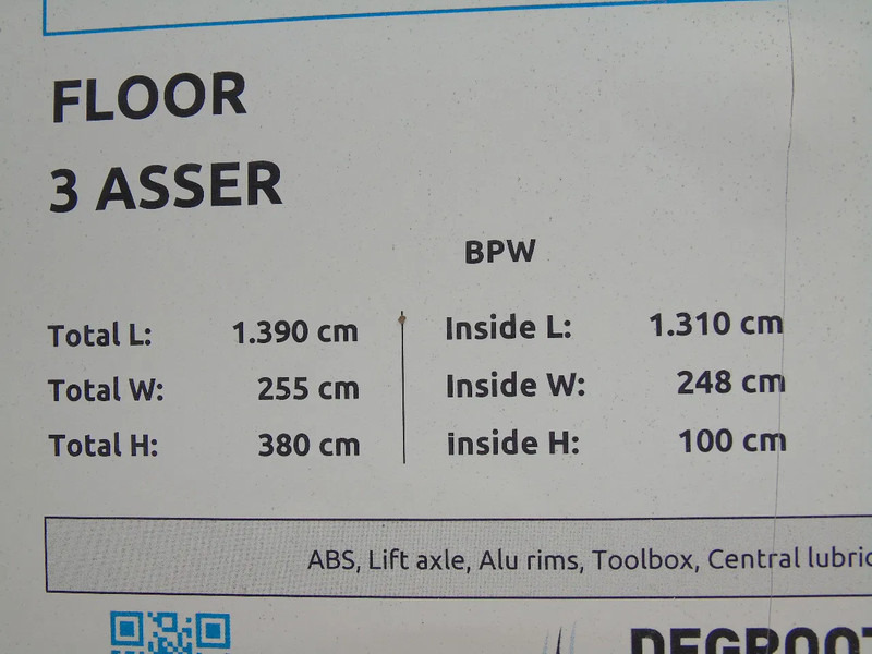 Semi-reboque plataforma/ Caixa aberta Floor + KENNIS 16TON + 3x BPW: foto 13