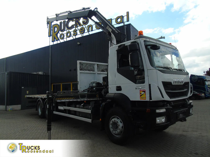 Iveco Eurotrakker 360 EEV + HIAB 144B- 2 + 6X4 + REMOTE + SPRING/BIG AXLE + EURO 5 - Camião grua: foto 1 Iveco Eurotrakker 360 EEV + HIAB 144B- 2 + 6X4 + REMOTE + SPRING/BIG AXLE + EURO 5 - Camião grua: foto 1