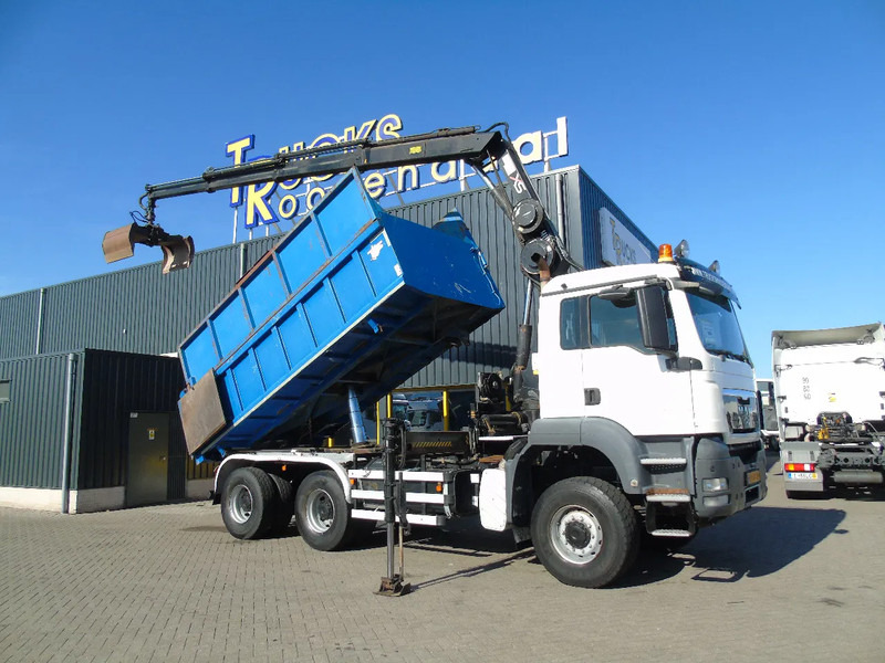 MAN TGS 26.400 + 6x6 + HIAB 166 E3 HIPRO + 3SIDE TIPPER - Camião grua: foto 2 MAN TGS 26.400 + 6x6 + HIAB 166 E3 HIPRO + 3SIDE TIPPER - Camião grua: foto 2