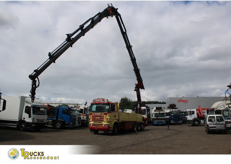 Scania R 480 + PALFINGER PK60002 5x + JIB 6x + 8X4 + REMOTE + MANUAL - Camião grua: foto 1 Scania R 480 + PALFINGER PK60002 5x + JIB 6x + 8X4 + REMOTE + MANUAL - Camião grua: foto 1