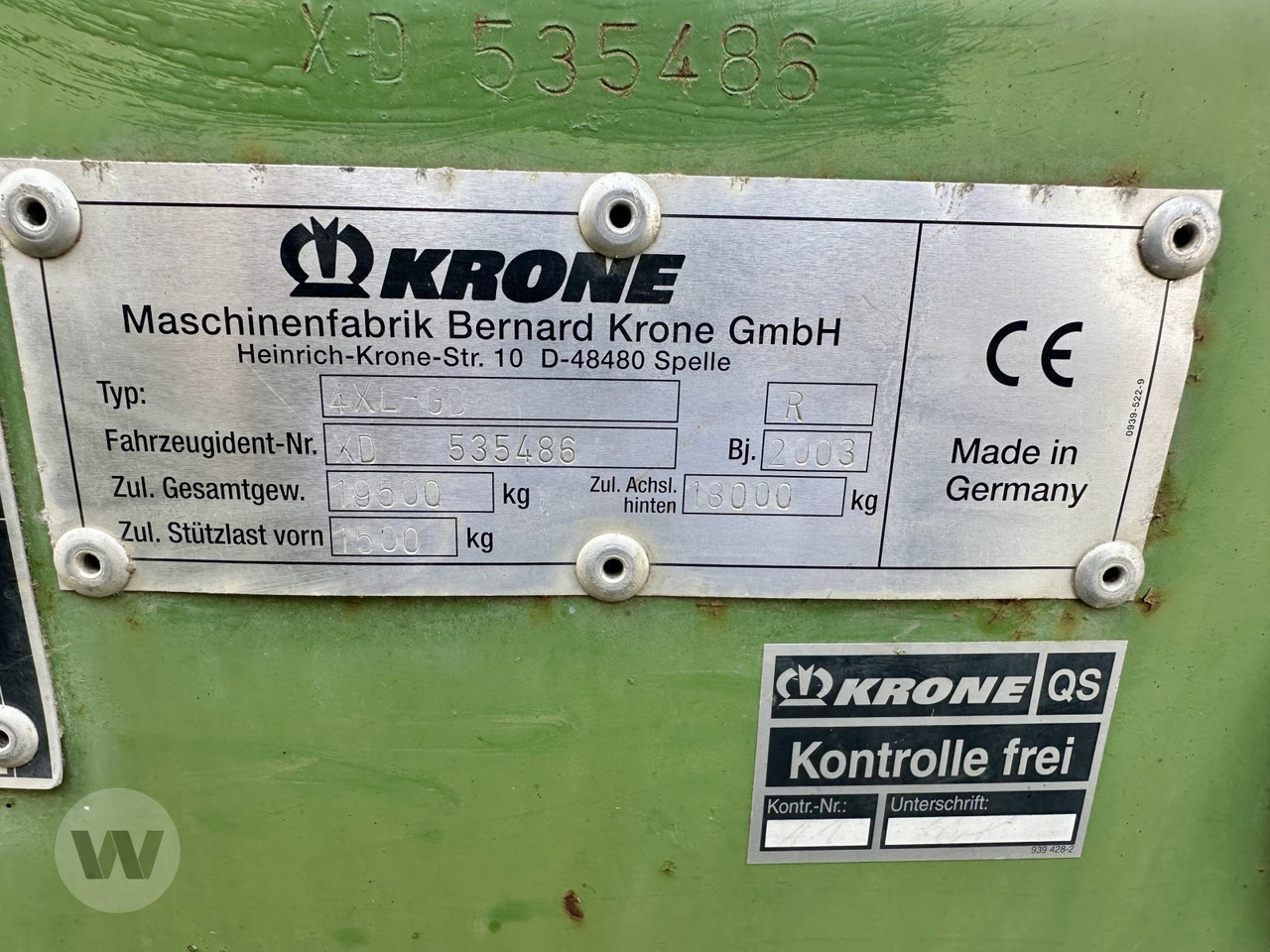 Krone 4 XL / GD - Autocarregadora: foto 2 Krone 4 XL / GD - Autocarregadora: foto 2