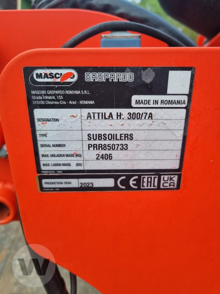 Maschio Attila 300 - Subsolador: foto 2 Maschio Attila 300 - Subsolador: foto 2