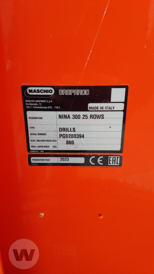 Maschio Nina 30 - Semeadeira: foto 4 Maschio Nina 30 - Semeadeira: foto 4