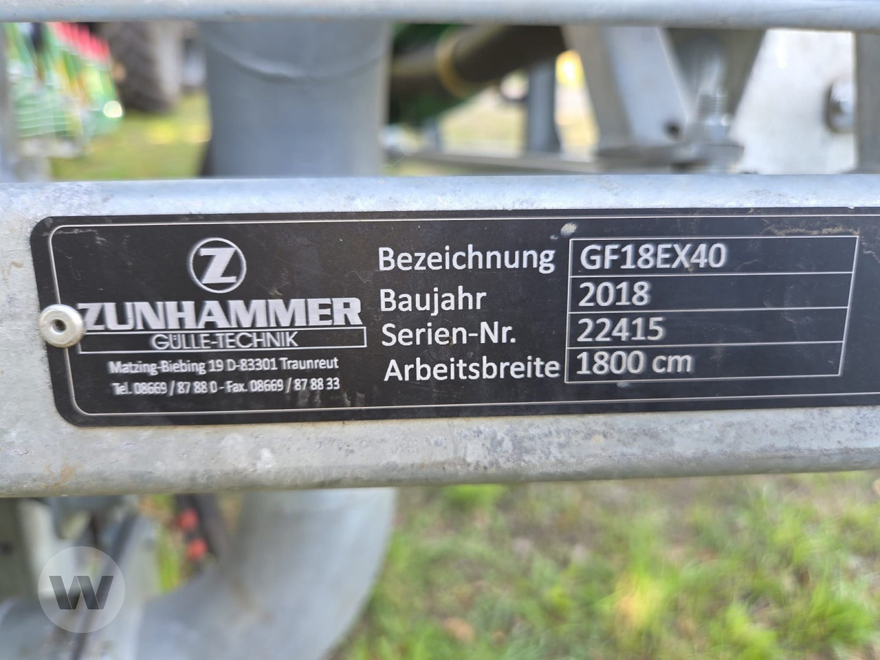 Zunhammer Glidefix-Verteiler - Injector do estrume: foto 3 Zunhammer Glidefix-Verteiler - Injector do estrume: foto 3