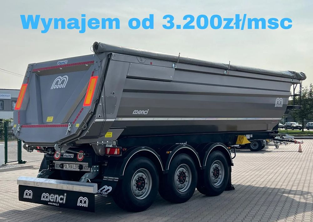 Menci Wywrotka stalowa 27m3, Cramaro Elektryczny/Manualny/Boczny // Waga 6000 kg // Hardox HB500 - Semi-reboque basculante: foto 1 Menci Wywrotka stalowa 27m3, Cramaro Elektryczny/Manualny/Boczny // Waga 6000 kg // Hardox HB500 - Semi-reboque basculante: foto 1