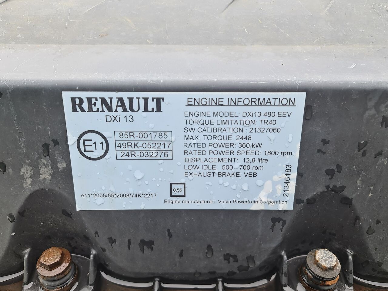 Renault MAGNUM DXI 13 480 EEV - Motor para Camião: foto 5 Renault MAGNUM DXI 13 480 EEV - Motor para Camião: foto 5