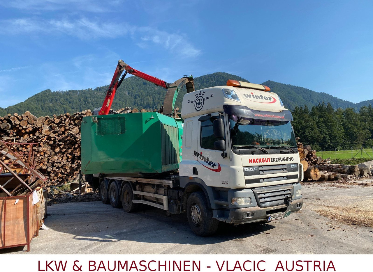 DAF CF85 Holzhackmaschine JENZ HEM 700 - Camião de transporte de madeira: foto 2 DAF CF85 Holzhackmaschine JENZ HEM 700 - Camião de transporte de madeira: foto 2