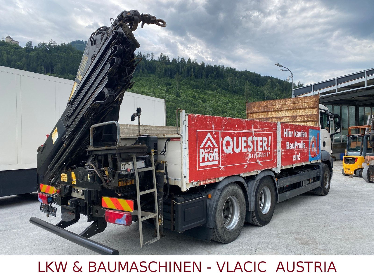 MAN TGS 26.400 6x4 mit Kran HIAB 166 - Camião de caixa aberta/ Plataforma, Camião grua: foto 3 MAN TGS 26.400 6x4 mit Kran HIAB 166 - Camião de caixa aberta/ Plataforma, Camião grua: foto 3