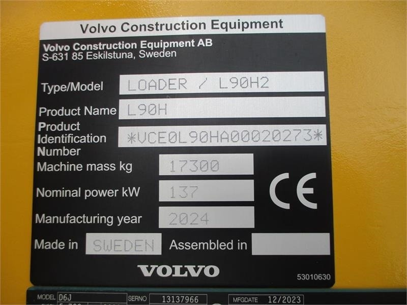Volvo L90H H2 AGRICULTURE Dansk-maskine, Co-Pilot, LANG- - Pá carregadora de rodas: foto 3 Volvo L90H H2 AGRICULTURE Dansk-maskine, Co-Pilot, LANG- - Pá carregadora de rodas: foto 3