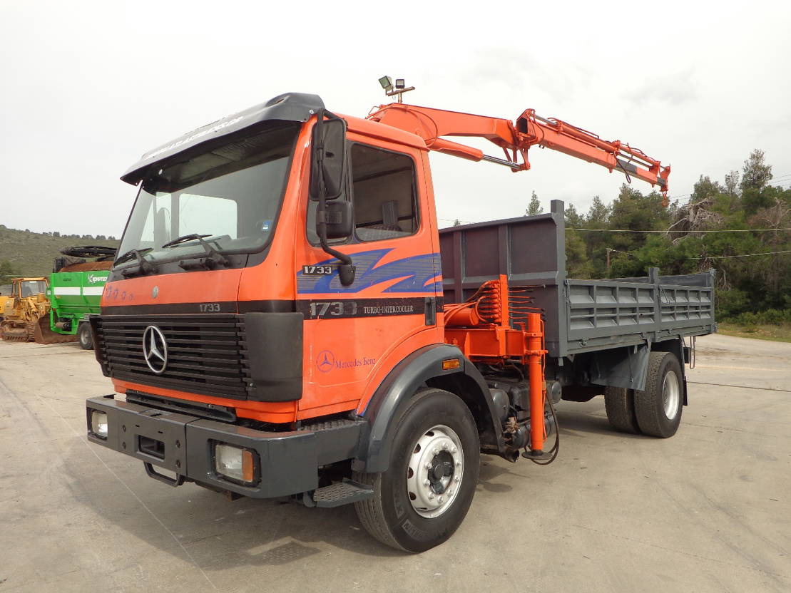 Mercedes-Benz SK 1722 Mercedes Benz SK1722 4X2 Kipper AND Crane - Camião basculante: foto 1 Mercedes-Benz SK 1722 Mercedes Benz SK1722 4X2 Kipper AND Crane - Camião basculante: foto 1