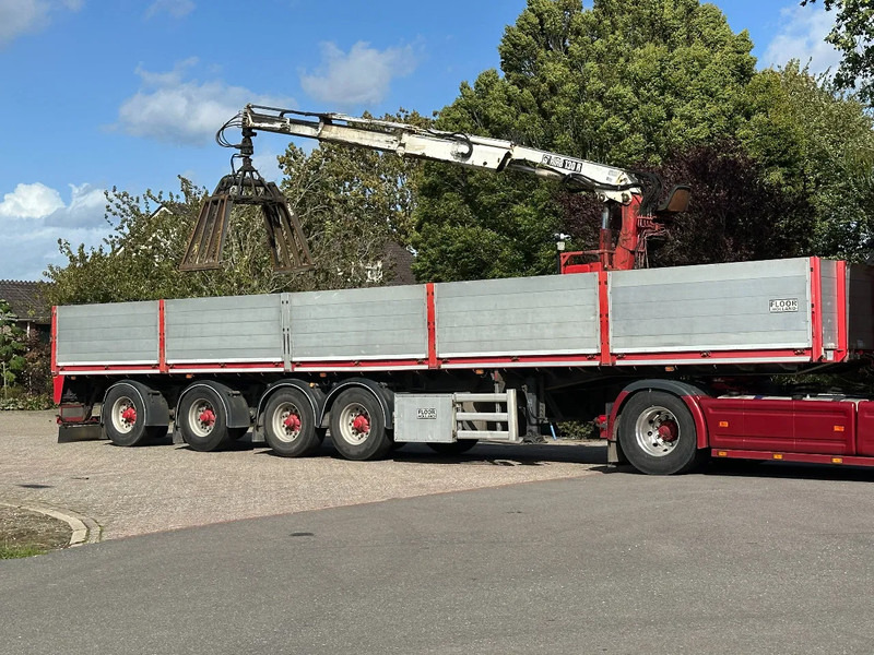 Floor 4 assen Hiab 130r KLEM - Semi-reboque plataforma/ Caixa aberta: foto 1 Floor 4 assen Hiab 130r KLEM - Semi-reboque plataforma/ Caixa aberta: foto 1