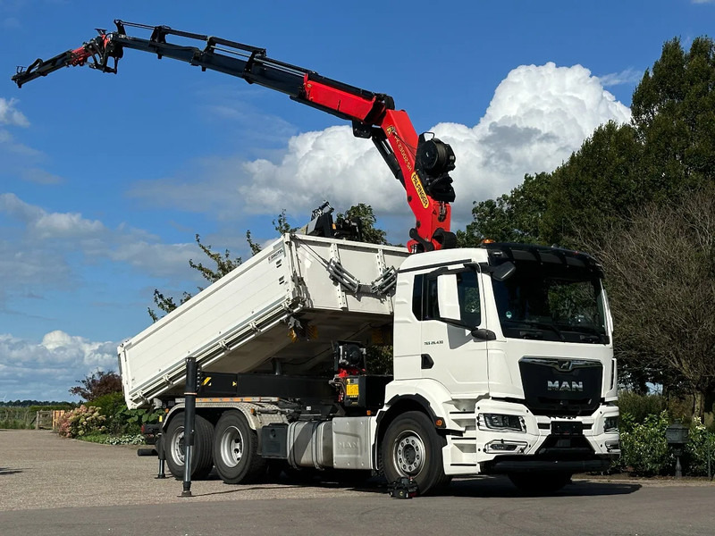 MAN TGS 26.430 2022!EURO6!! 6x2!! PALFINGER 23tm+JIB+LIER/WINCH!!DREISEITEN KIPPER/BORDMATIC!!9tkm - Camião basculante, Camião grua: foto 1 MAN TGS 26.430 2022!EURO6!! 6x2!! PALFINGER 23tm+JIB+LIER/WINCH!!DREISEITEN KIPPER/BORDMATIC!!9tkm - Camião basculante, Camião grua: foto 1