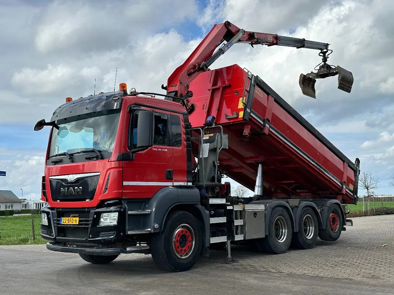 MAN TGS 35.400 8X4 TRIPLE!! EURO6!! Z-KRAAN/KIPPER!!TOP!! - Camião basculante, Camião grua: foto 3 MAN TGS 35.400 8X4 TRIPLE!! EURO6!! Z-KRAAN/KIPPER!!TOP!! - Camião basculante, Camião grua: foto 3